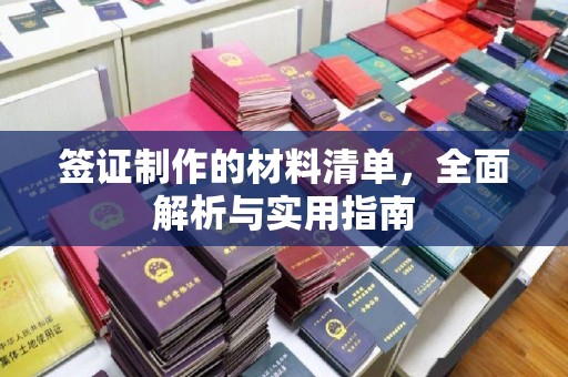 乾安签证制作的材料清单，全面解析与实用指南