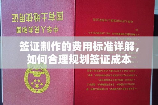 新华签证制作的费用标准详解，如何合理规划签证成本